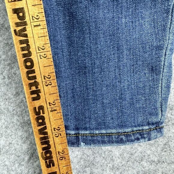 Judy Blue Jeans Womens 28 Distressed Relaxed Fit Dark Wash Everyday Stretch - Picture 12 of 16